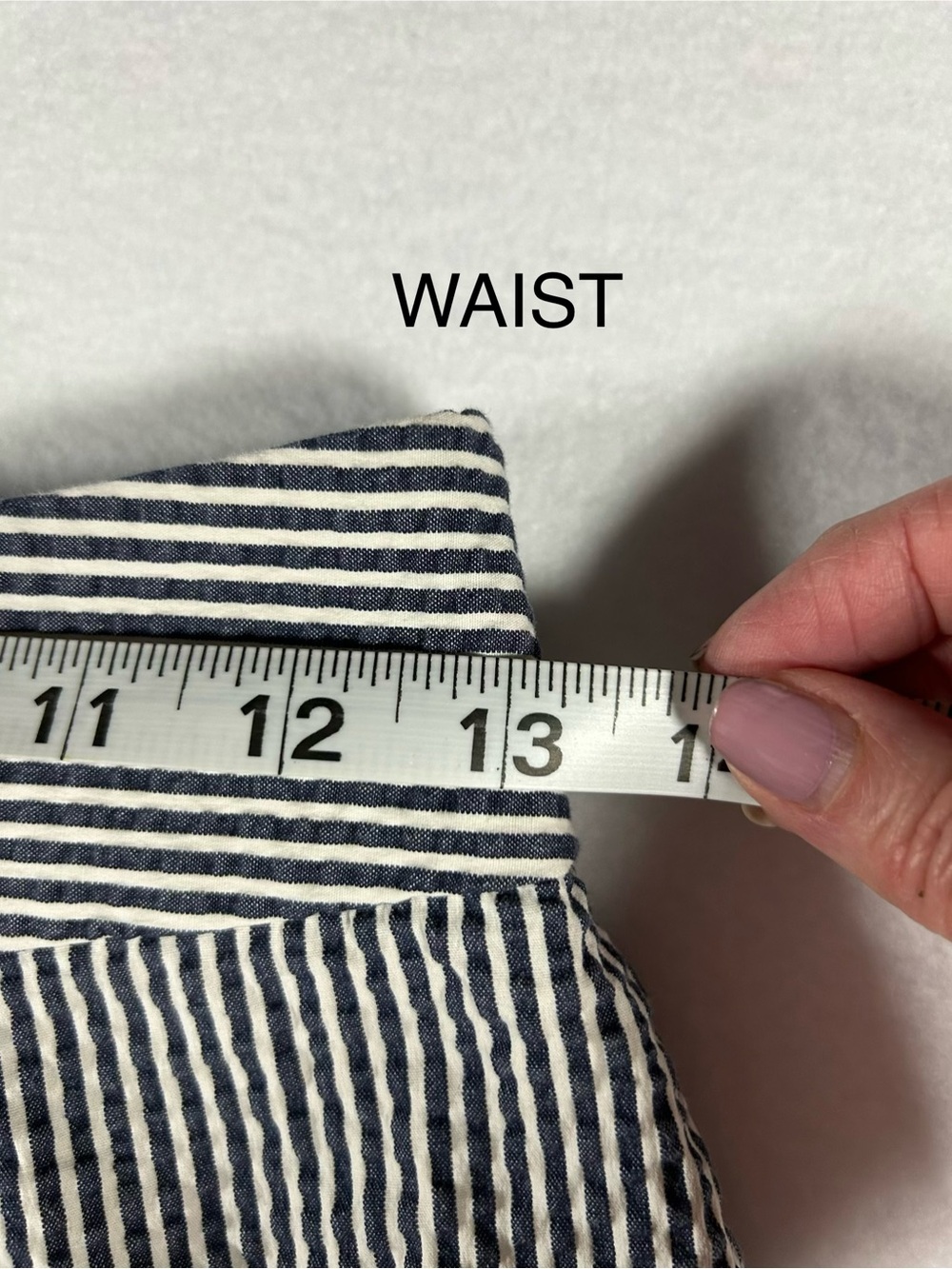 Ann Taylor Striped Tie-Waist Midi Skirt in Gray - Picture 6 of 9